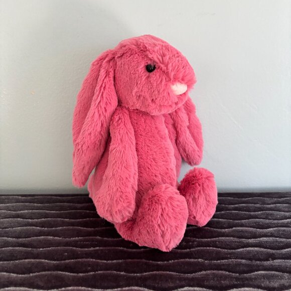 RARE Jellycat Medium Bashful Cerise Bunny BNWT - Picture 3 of 6